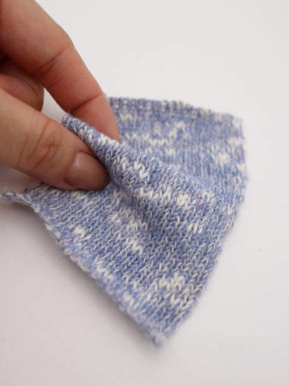 ミックスカラー 杢調天竺ミドルゲージニット｜【生地幅】約149センチ 【混率】綿50％ポリエステル15％ナイロン15％アクリル14％ウール6％｜ドッグウエア・KIDSウエア・トップス・雑貨向き｜26AW-035