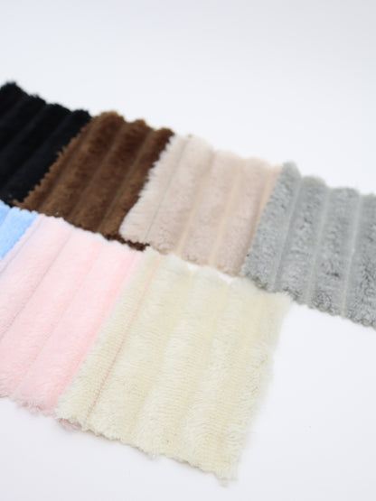 【25AW-004】中ピッチストライプジャガードボア　/0.5ｙあたり=～1045円