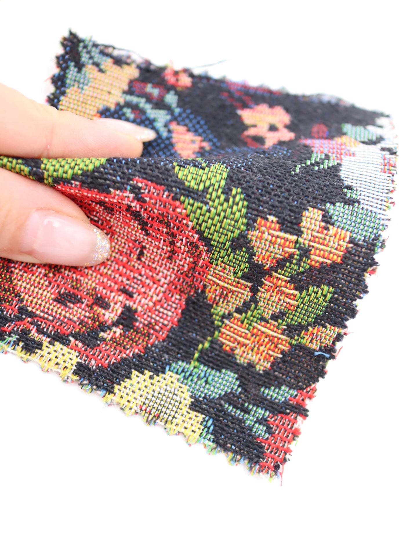 【25AW-043】フラワー柄ゴブラン　/0.5ｙあたり=～1135円