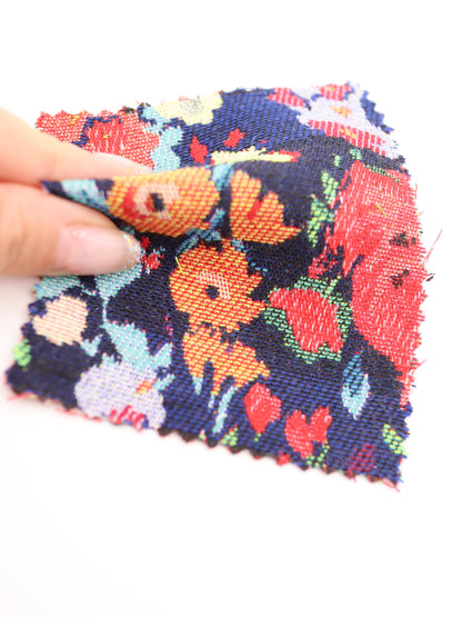 【25AW-043】フラワー柄ゴブラン　/0.5ｙあたり=～1135円