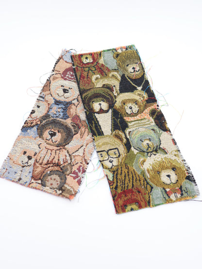【25AW-042】大混雑くまちゃん柄ゴブラン　/0.5ｙあたり=～1035円