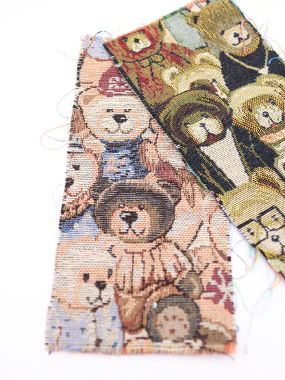 【25AW-042】大混雑くまちゃん柄ゴブラン　/0.5ｙあたり=～1035円