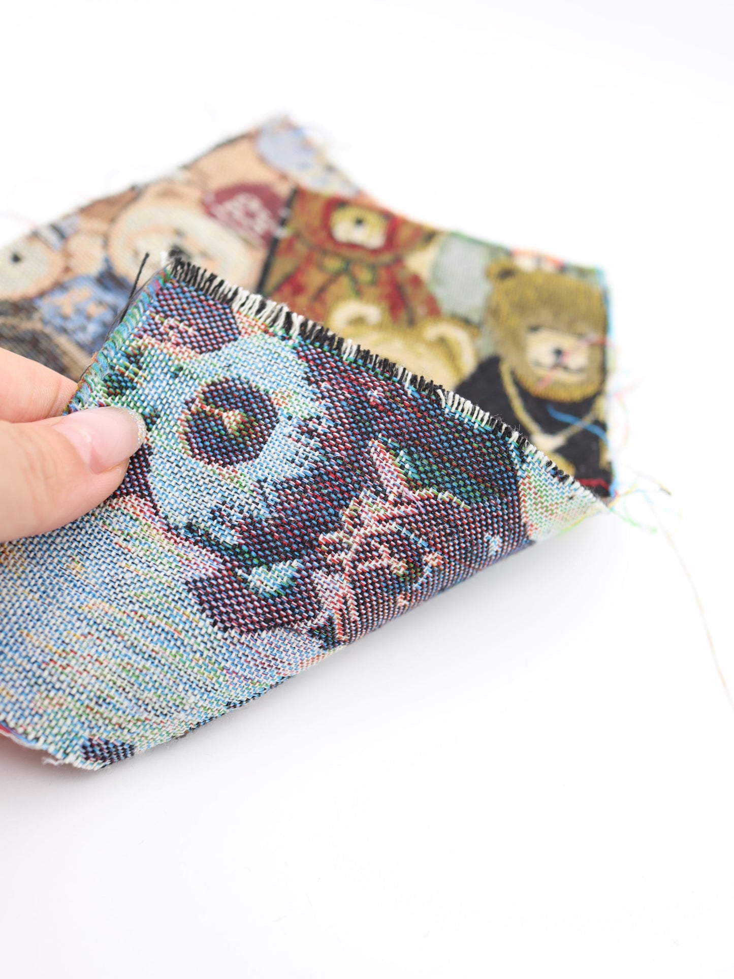 【25AW-042】大混雑くまちゃん柄ゴブラン　/0.5ｙあたり=～1035円