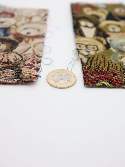 【25AW-042】大混雑くまちゃん柄ゴブラン　/0.5ｙあたり=～1035円