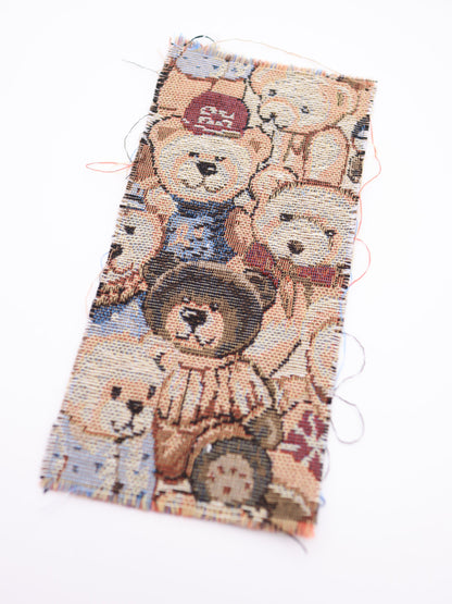 【25AW-042】大混雑くまちゃん柄ゴブラン　/0.5ｙあたり=～1035円