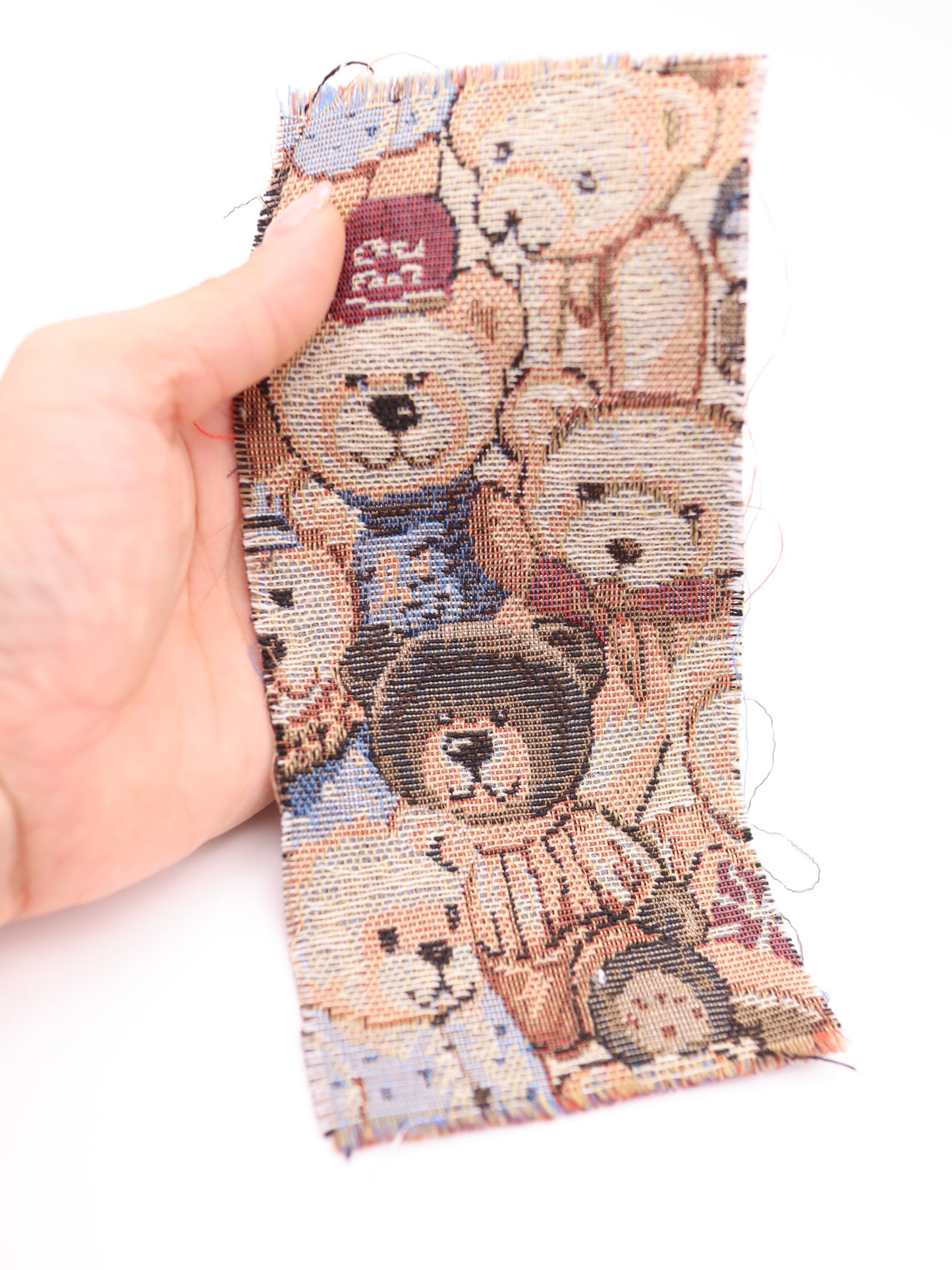 【25AW-042】大混雑くまちゃん柄ゴブラン　/0.5ｙあたり=～1035円