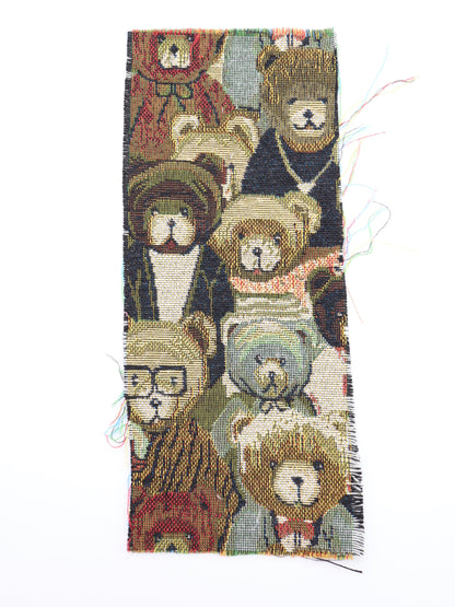 【25AW-042】大混雑くまちゃん柄ゴブラン　/0.5ｙあたり=～1035円