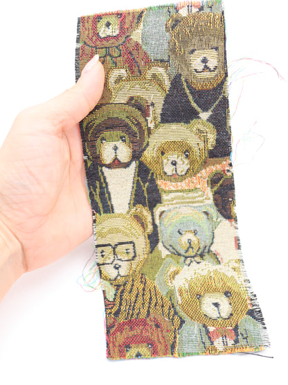 【25AW-042】大混雑くまちゃん柄ゴブラン　/0.5ｙあたり=～1035円