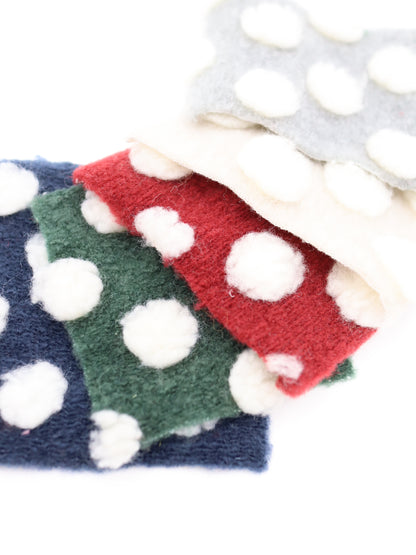 【25AW-038】ほわほわポコポコ付き起毛ニット　/0.5ｙあたり=～1690円