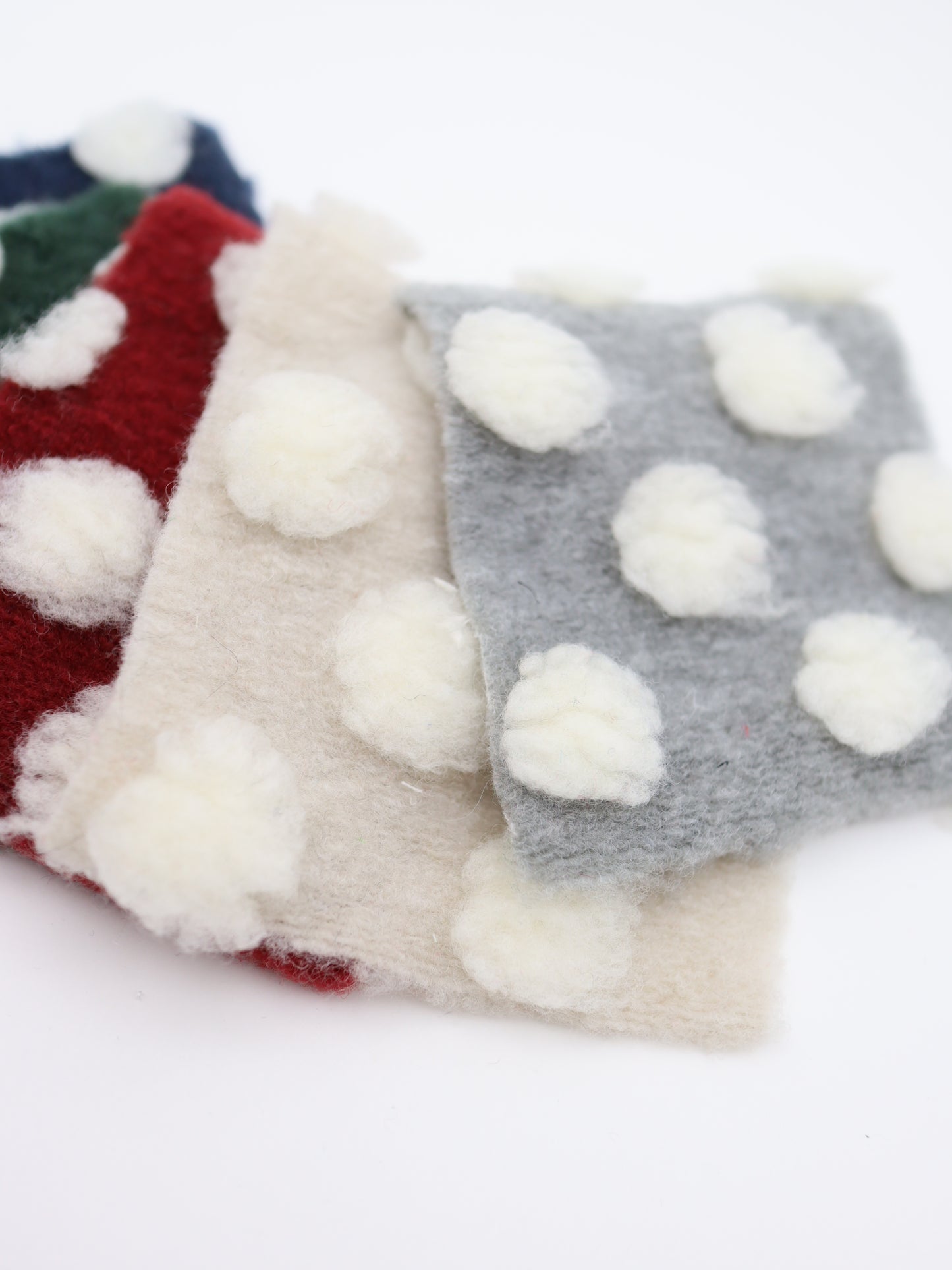 【25AW-038】ほわほわポコポコ付き起毛ニット　/0.5ｙあたり=～1690円