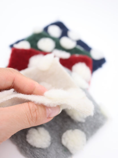 【25AW-038】ほわほわポコポコ付き起毛ニット　/0.5ｙあたり=～1690円