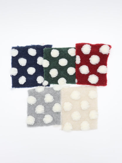 【25AW-038】ほわほわポコポコ付き起毛ニット　/0.5ｙあたり=～1690円