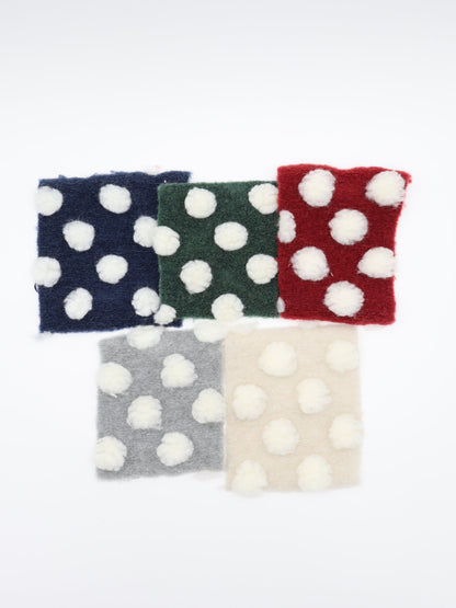 【25AW-038】ほわほわポコポコ付き起毛ニット　/0.5ｙあたり=～1690円