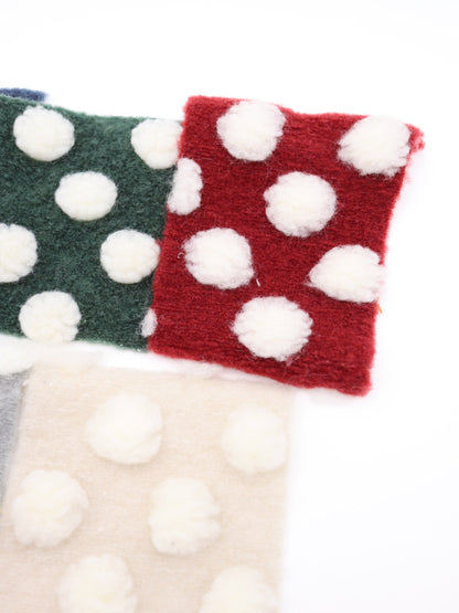 【25AW-038】ほわほわポコポコ付き起毛ニット　/0.5ｙあたり=～1690円