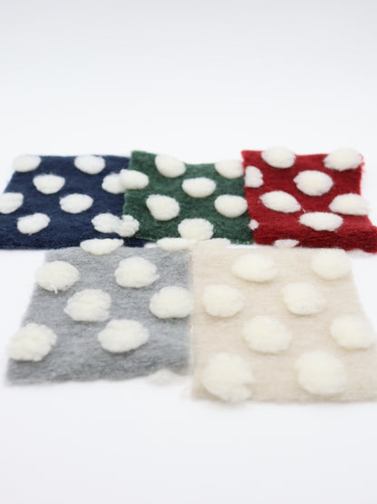 【25AW-038】ほわほわポコポコ付き起毛ニット　/0.5ｙあたり=～1690円