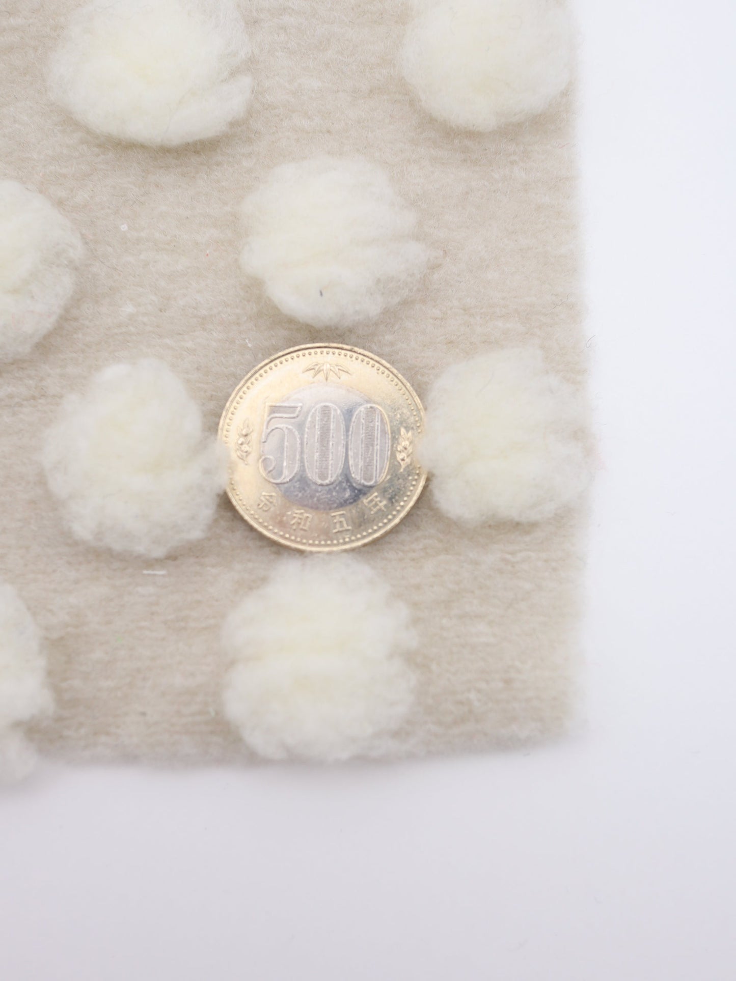 【25AW-038】ほわほわポコポコ付き起毛ニット　/0.5ｙあたり=～1690円