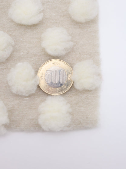 【25AW-038】ほわほわポコポコ付き起毛ニット　/0.5ｙあたり=～1690円