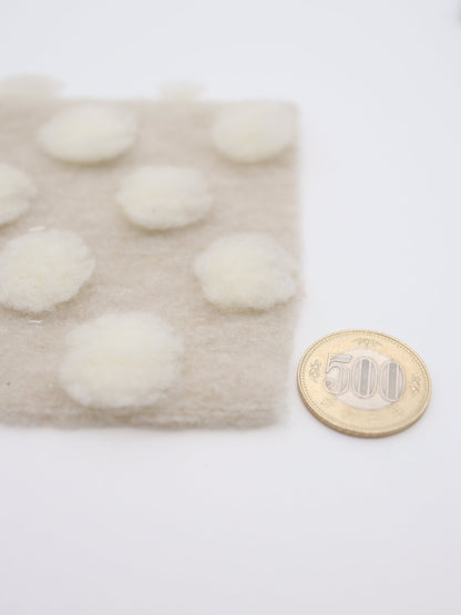 【25AW-038】ほわほわポコポコ付き起毛ニット　/0.5ｙあたり=～1690円