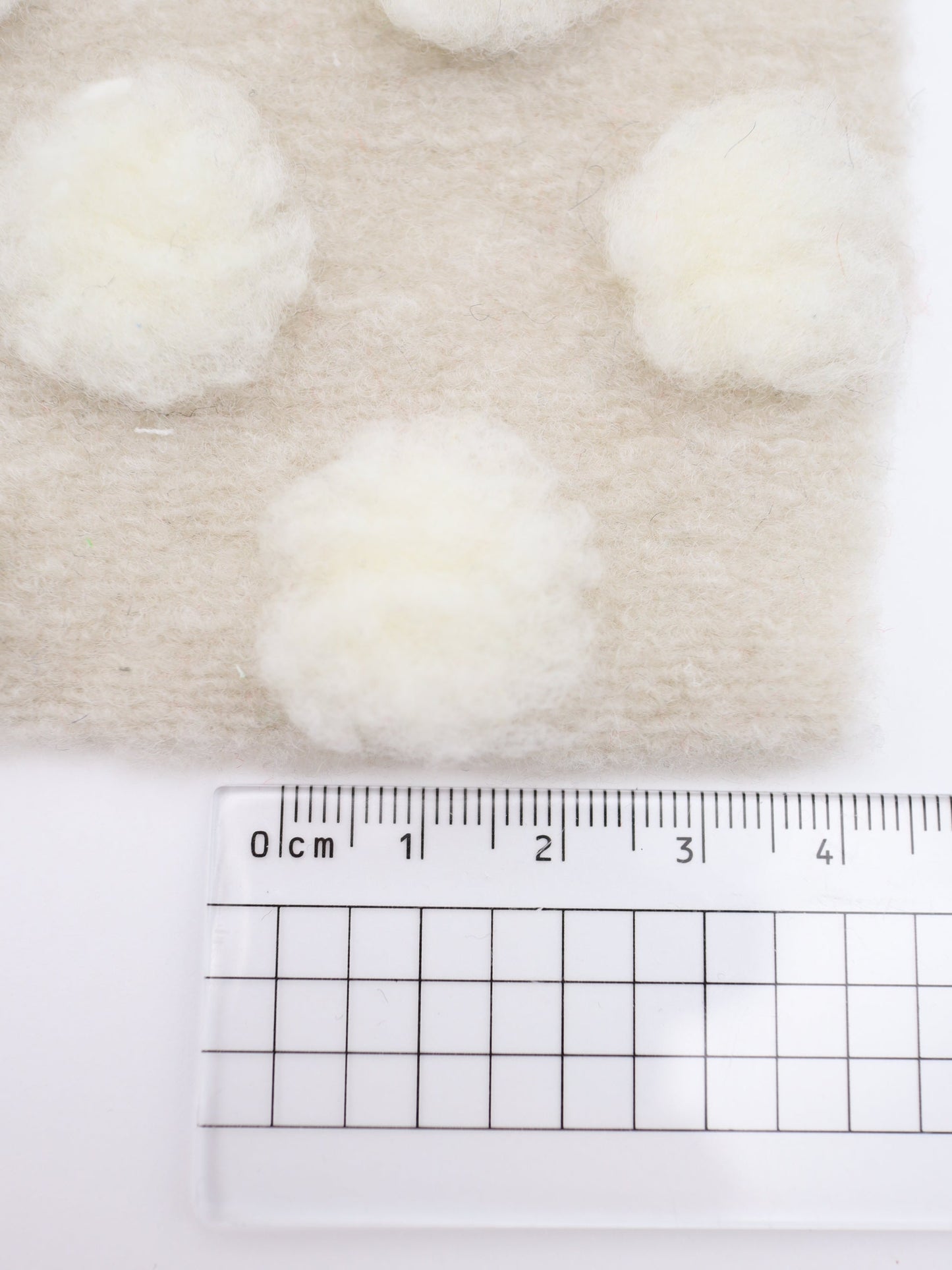 【25AW-038】ほわほわポコポコ付き起毛ニット　/0.5ｙあたり=～1690円