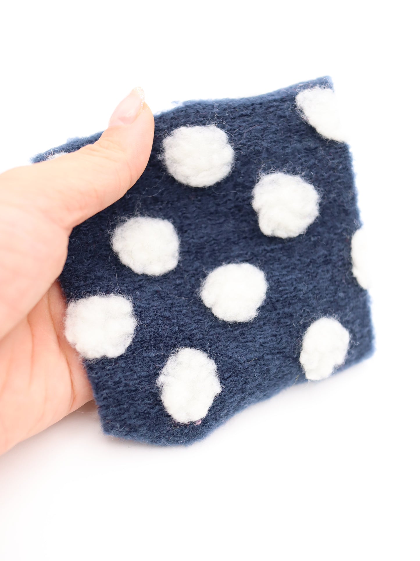 【25AW-038】ほわほわポコポコ付き起毛ニット　/0.5ｙあたり=～1690円