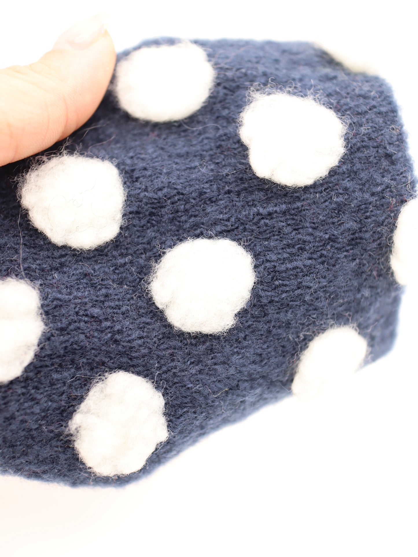 【25AW-038】ほわほわポコポコ付き起毛ニット　/0.5ｙあたり=～1690円