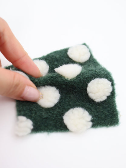 【25AW-038】ほわほわポコポコ付き起毛ニット　/0.5ｙあたり=～1690円