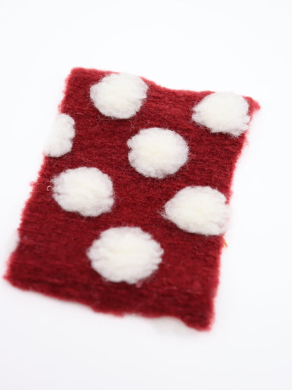 【25AW-038】ほわほわポコポコ付き起毛ニット　/0.5ｙあたり=～1690円