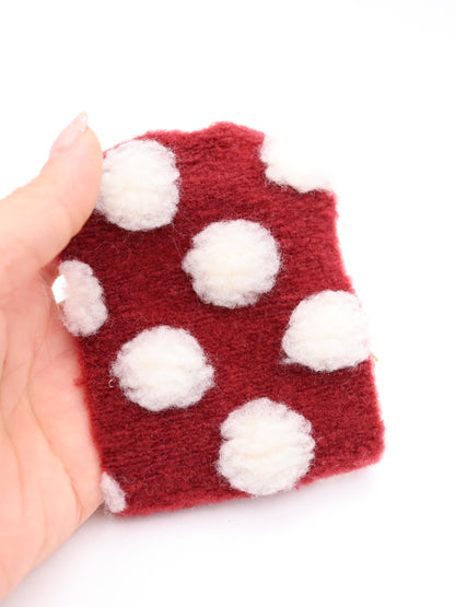 【25AW-038】ほわほわポコポコ付き起毛ニット　/0.5ｙあたり=～1690円