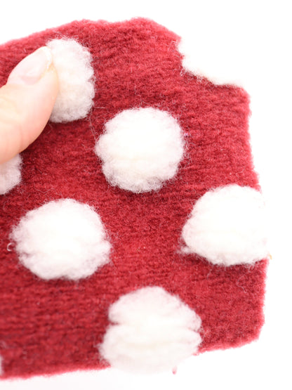 【25AW-038】ほわほわポコポコ付き起毛ニット　/0.5ｙあたり=～1690円