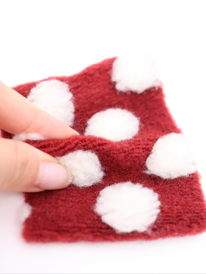 【25AW-038】ほわほわポコポコ付き起毛ニット　/0.5ｙあたり=～1690円