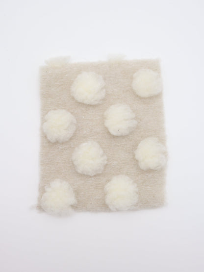 【25AW-038】ほわほわポコポコ付き起毛ニット　/0.5ｙあたり=～1690円