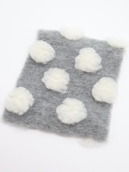 【25AW-038】ほわほわポコポコ付き起毛ニット　/0.5ｙあたり=～1690円