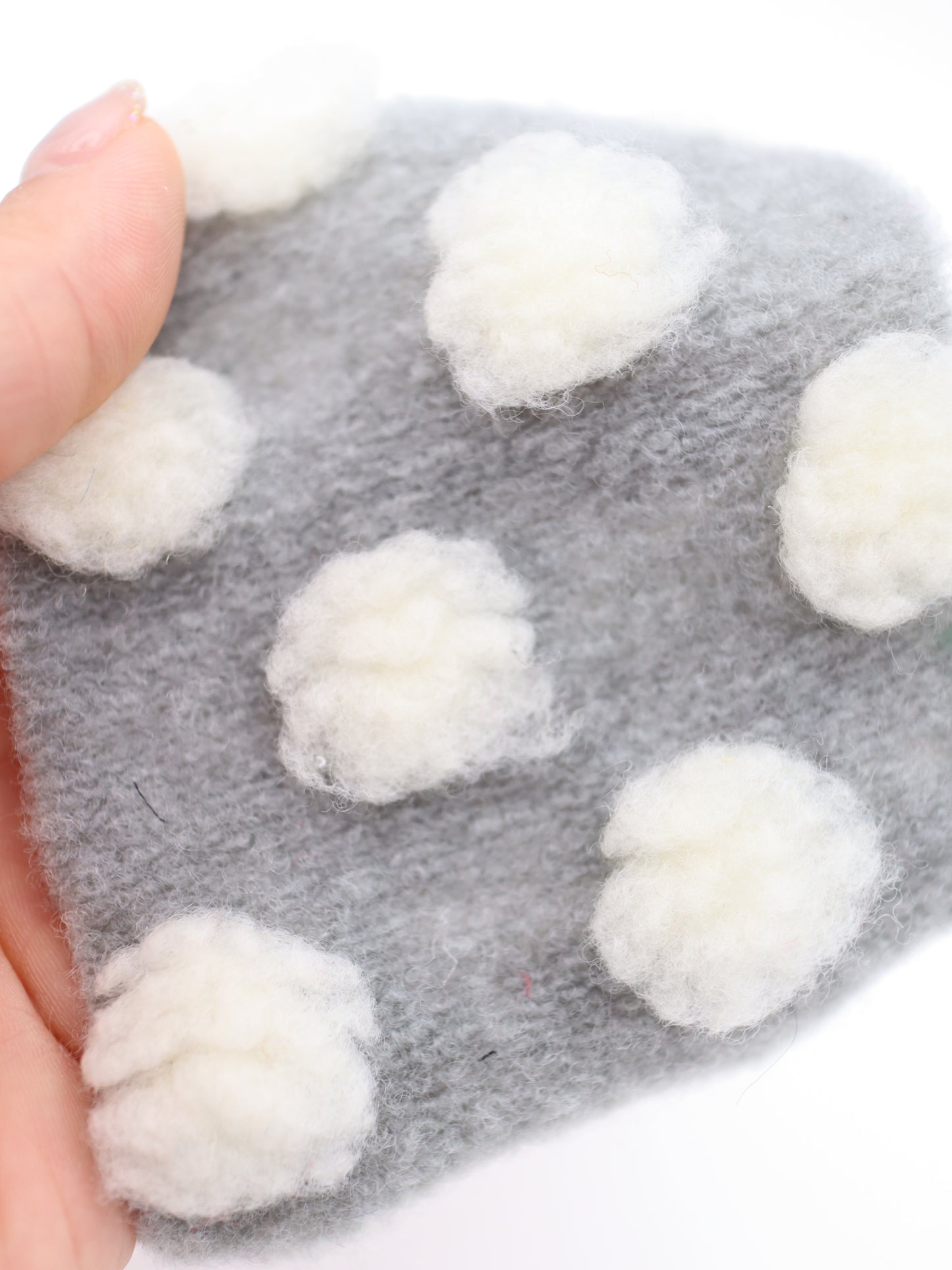 【25AW-038】ほわほわポコポコ付き起毛ニット　/0.5ｙあたり=～1690円