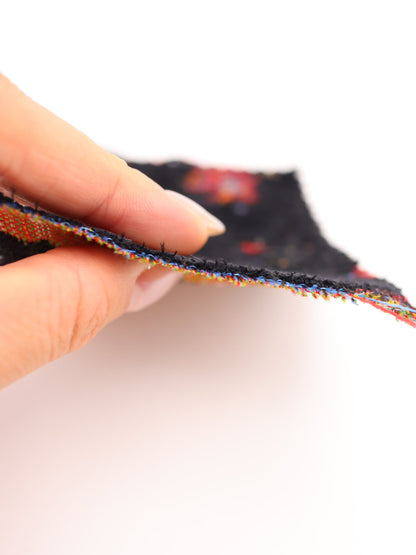 【25AW-045】フラワー柄起毛ゴブラン　/0.5ｙあたり=～1405円