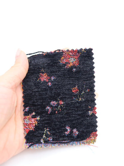 【25AW-045】フラワー柄起毛ゴブラン　/0.5ｙあたり=～1405円