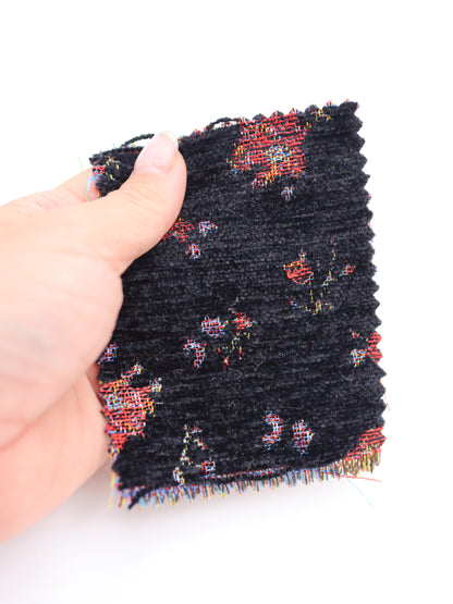 【25AW-045】フラワー柄起毛ゴブラン　/0.5ｙあたり=～1405円