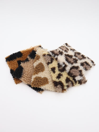 【25AW-033】ぶち＆ヒョウ柄ボアニット　/0.5ｙあたり=～1075円