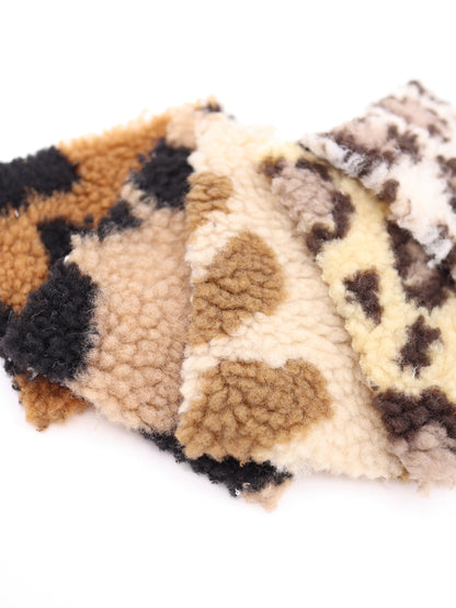 【25AW-033】ぶち＆ヒョウ柄ボアニット　/0.5ｙあたり=～1075円