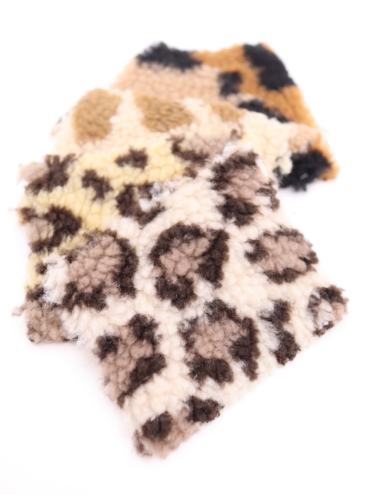 【25AW-033】ぶち＆ヒョウ柄ボアニット　/0.5ｙあたり=～1075円