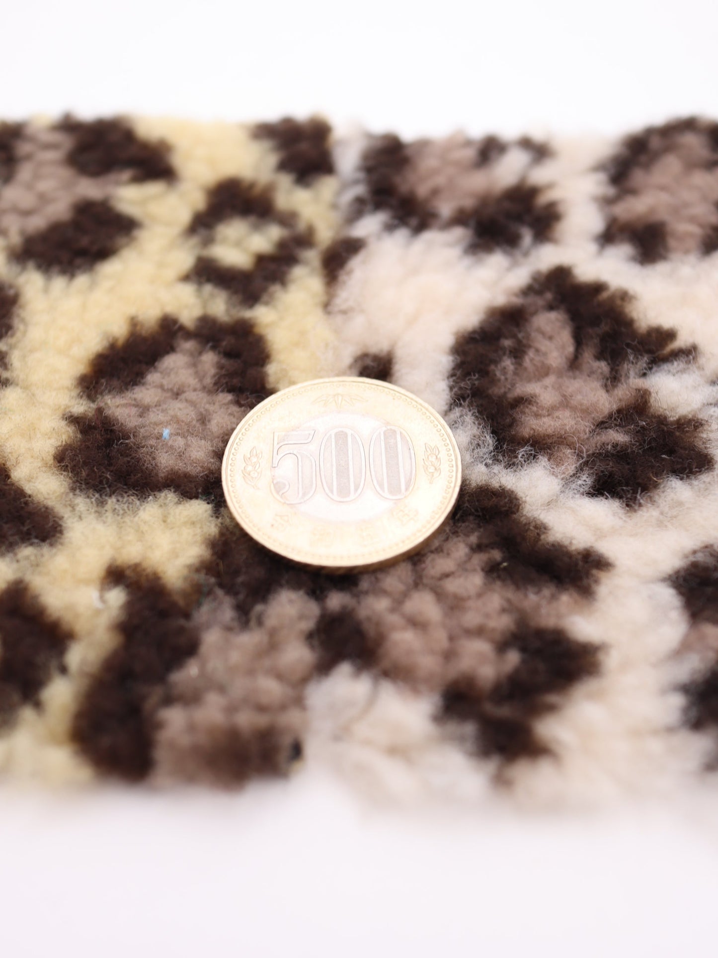 【25AW-033】ぶち＆ヒョウ柄ボアニット　/0.5ｙあたり=～1075円