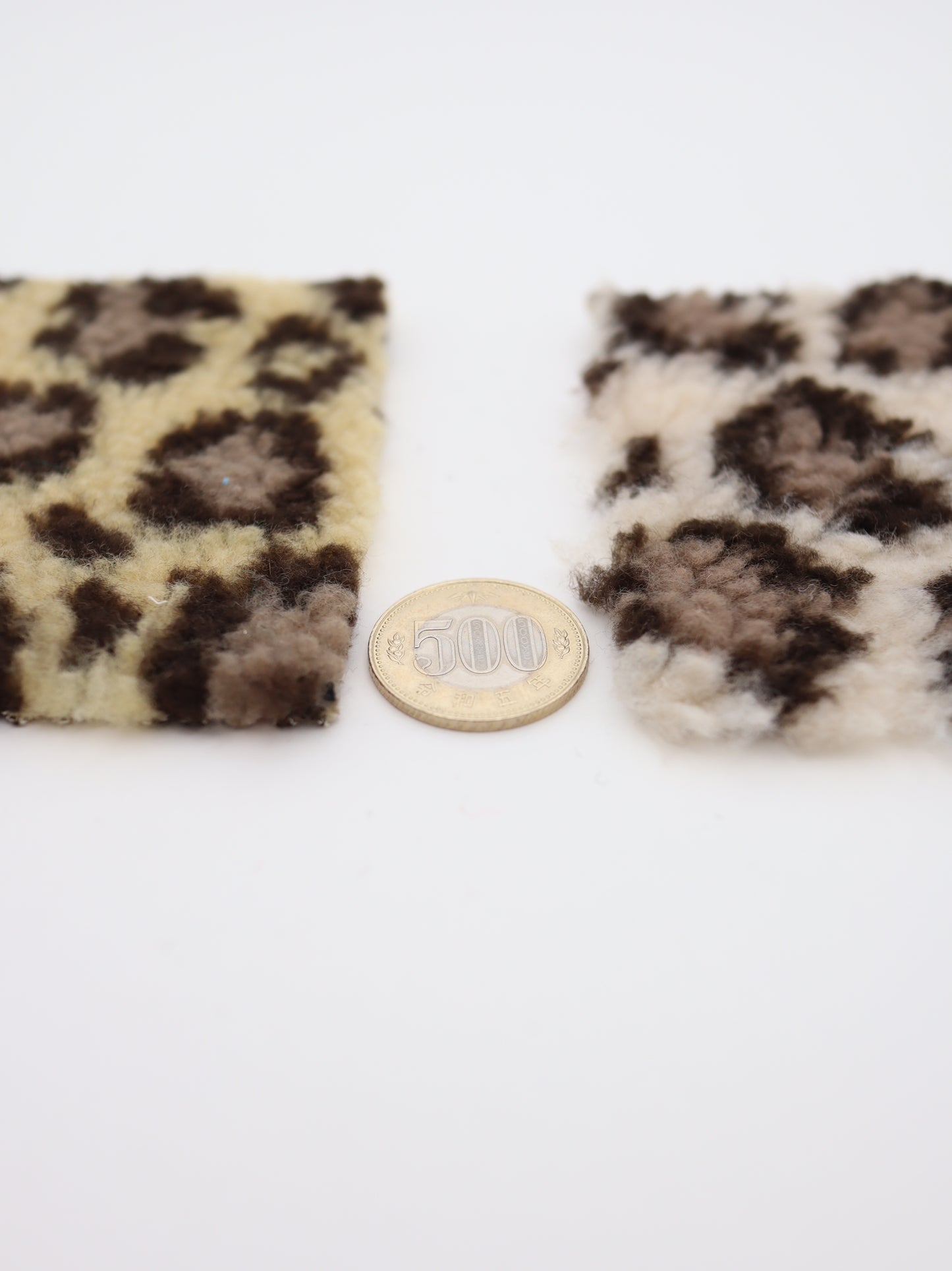 【25AW-033】ぶち＆ヒョウ柄ボアニット　/0.5ｙあたり=～1075円