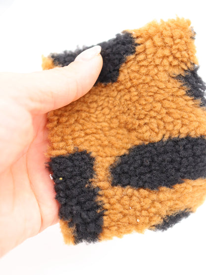 【25AW-033】ぶち＆ヒョウ柄ボアニット　/0.5ｙあたり=～1075円