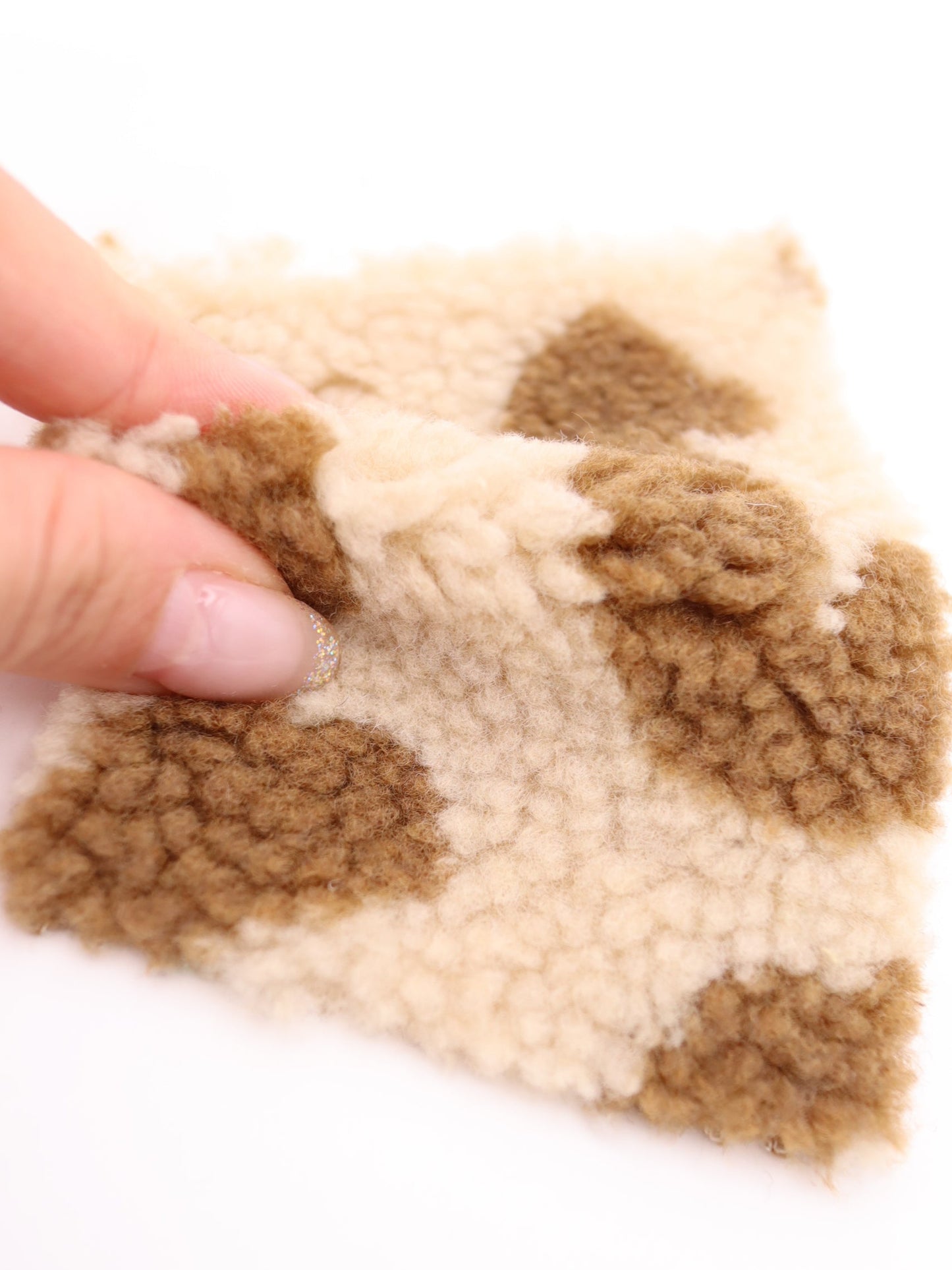 【25AW-033】ぶち＆ヒョウ柄ボアニット　/0.5ｙあたり=～1075円