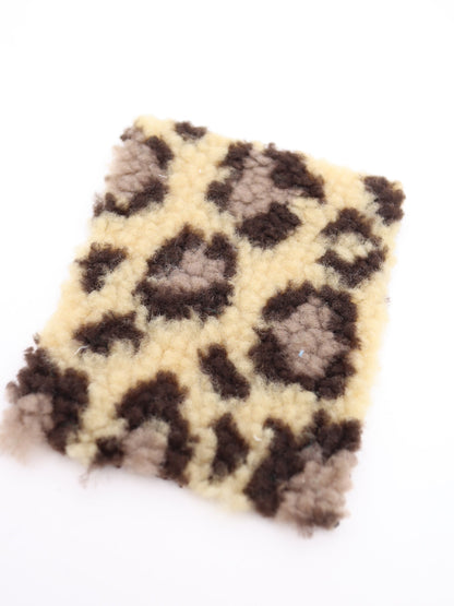 【25AW-033】ぶち＆ヒョウ柄ボアニット　/0.5ｙあたり=～1075円