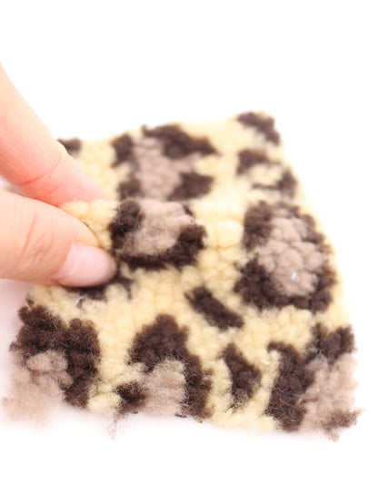 【25AW-033】ぶち＆ヒョウ柄ボアニット　/0.5ｙあたり=～1075円