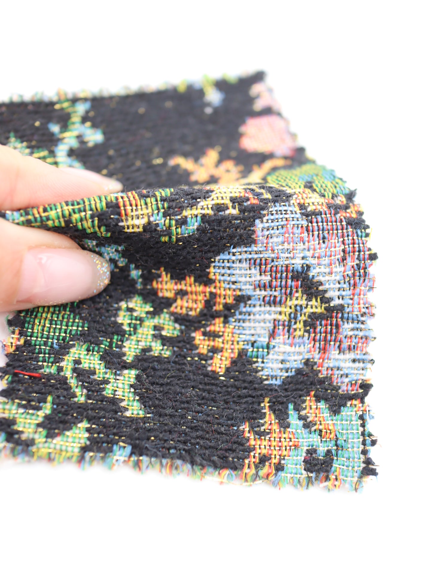 【25AW-044】フラワー柄ゴブラン　/0.5ｙあたり=～1045円