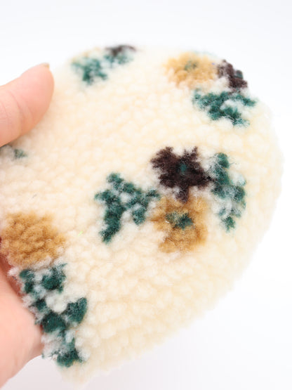 【25AW-032】フラワー柄ボアニット　/0.5ｙあたり=～1035円