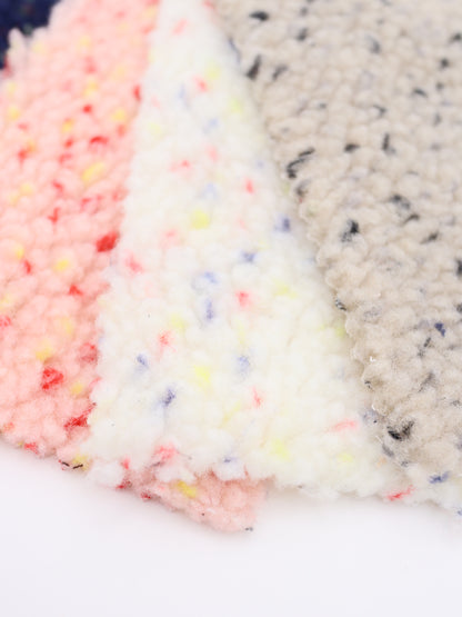 【25AW-030】カラフルつぶつぶボアニット　/0.5ｙあたり=～975円