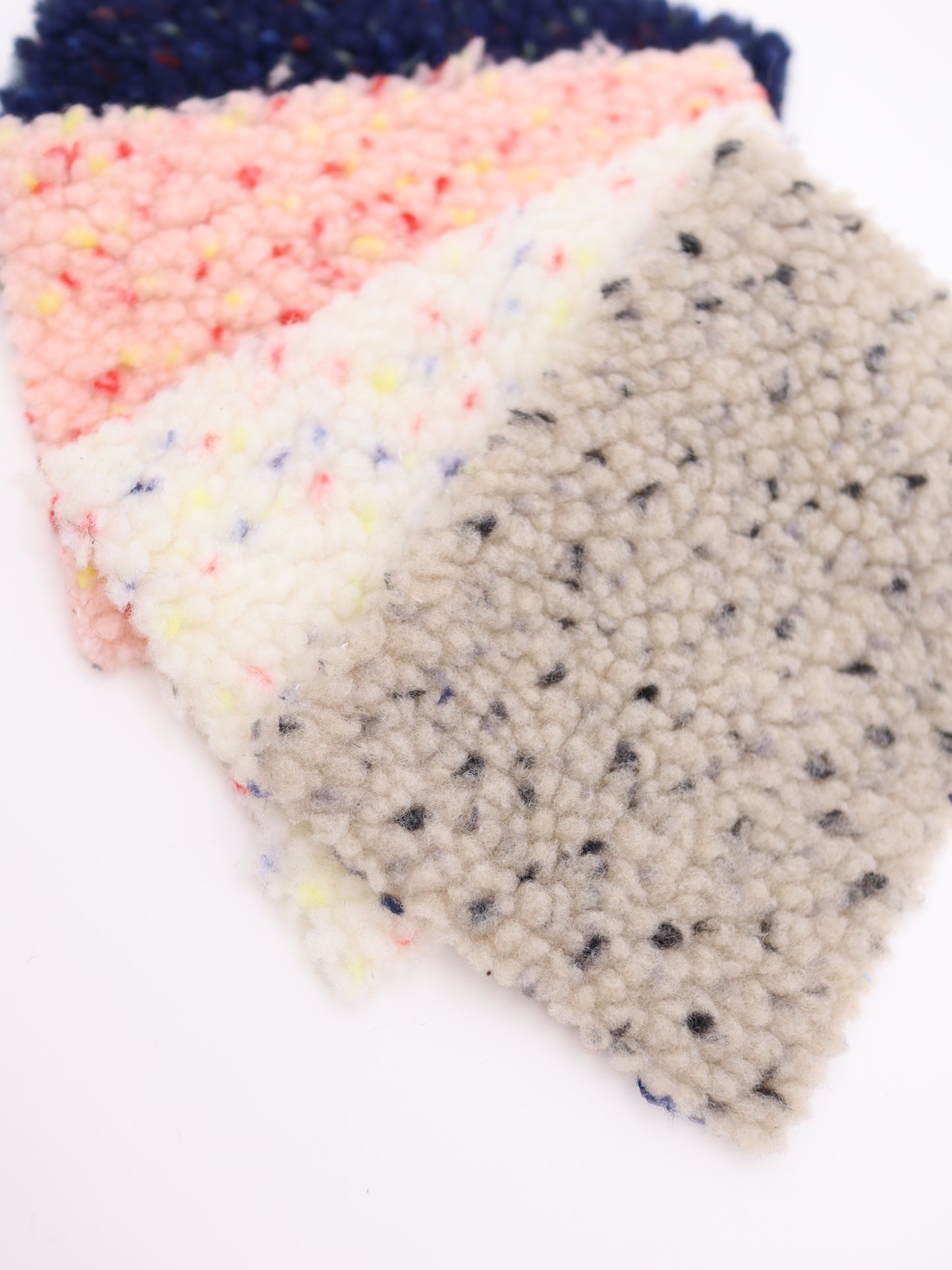 【25AW-030】カラフルつぶつぶボアニット　/0.5ｙあたり=～975円