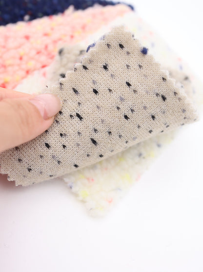 【25AW-030】カラフルつぶつぶボアニット　/0.5ｙあたり=～975円